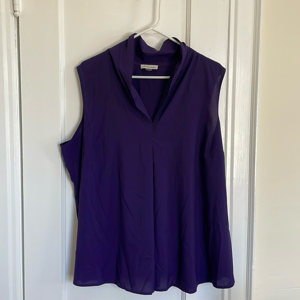 Calvin Klein sleeveless blouse